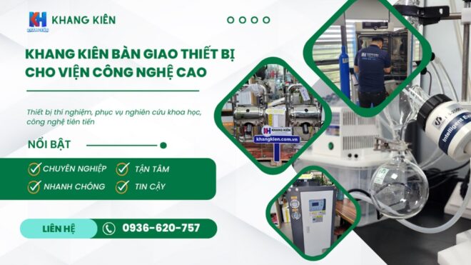Khang Kiên bàn giao thiết bị cho Viện Công Nghệ Cao - khangkien.com.vn