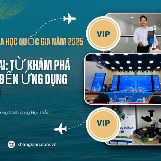 Công Ty Khang Kiên đồng hành cùng HỘI THẢO KHOA HỌC QUỐC GIA NĂM 2025 CẦU NỐI AI TỪ KHÁM PHÁ LÝ THUYẾT ĐẾN ỨNG DỤNG LIÊN NGÀNH